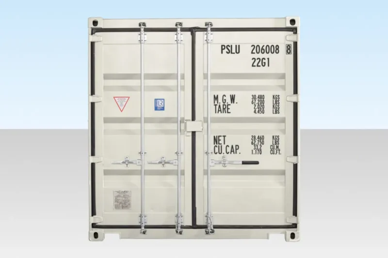 20ft Shipping Container (One Trip) White (RAL 9003) - Image 2