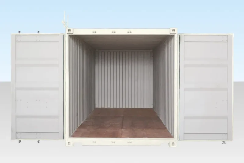 20ft Shipping Container (One Trip) White (RAL 9003) - Image 3