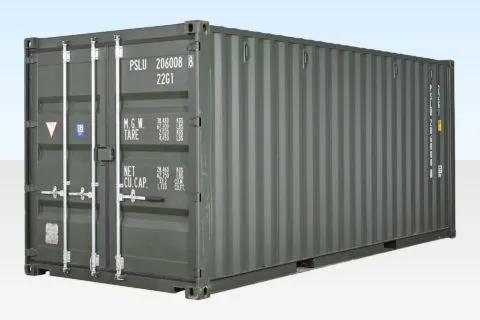 Green 20ft Shipping Container